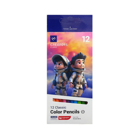 مداد رنگی 12 تایی c-class