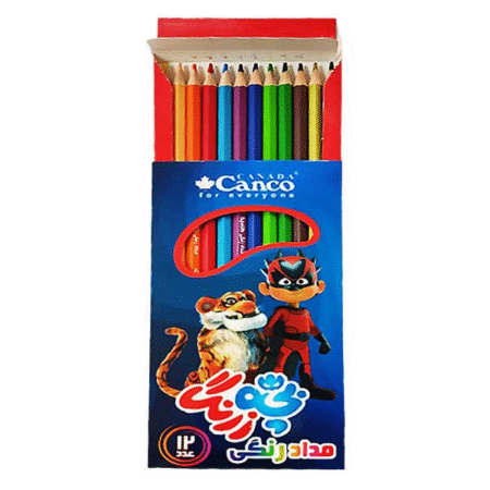 مداد رنگی 12 تایی canco