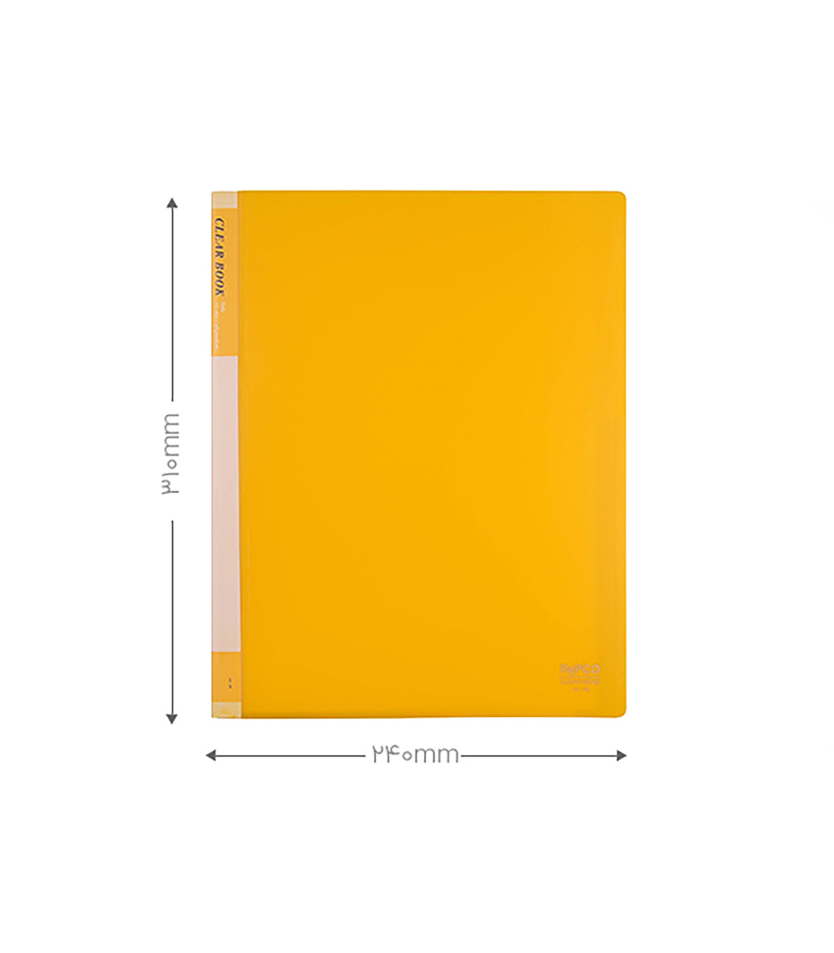 کلیر بوک 40 برگ A4 پاپکو